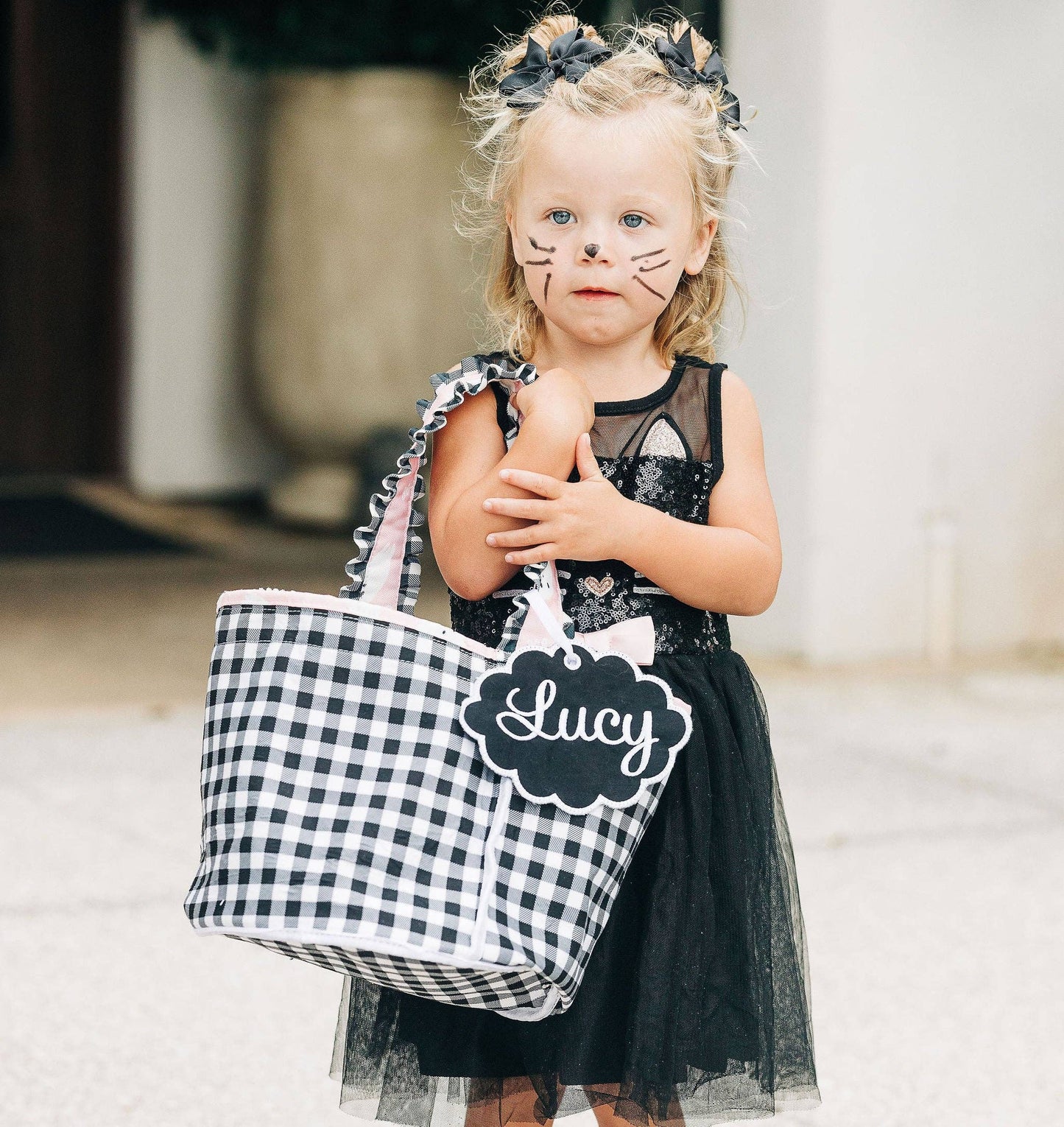 Halloween Pink Ghost Trick or Treat Canvas Tote Bag