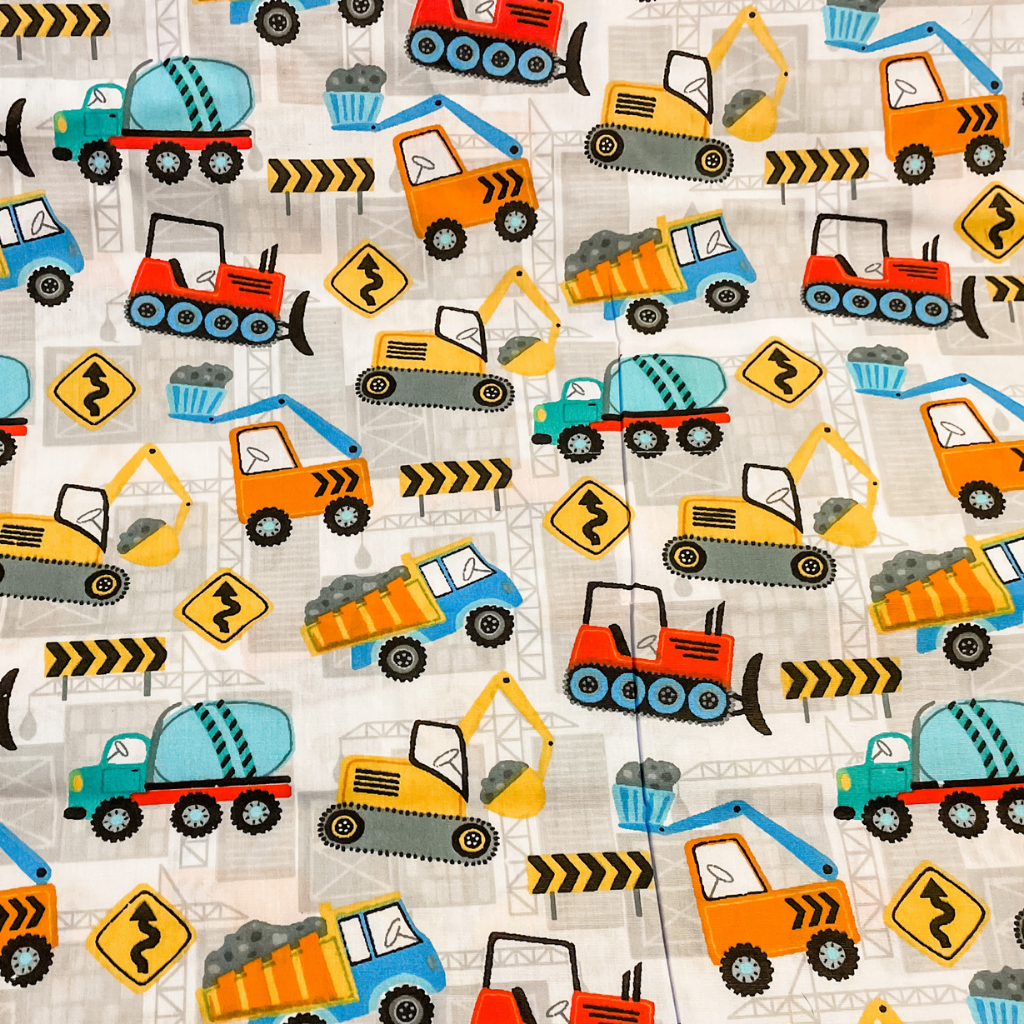 Construction Equipment Tooth Fairy Pillow