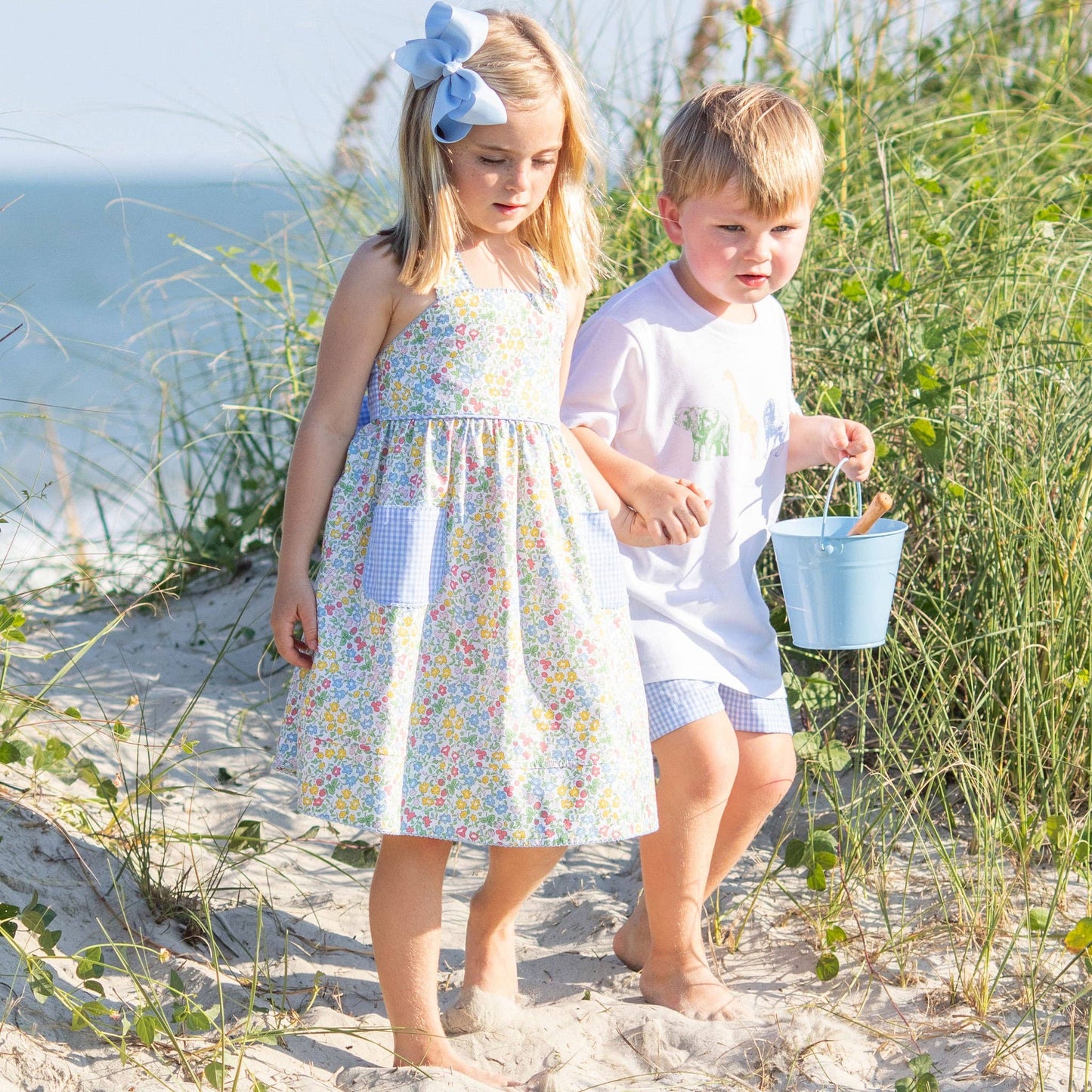 Sunny Floral Bow Back Dress