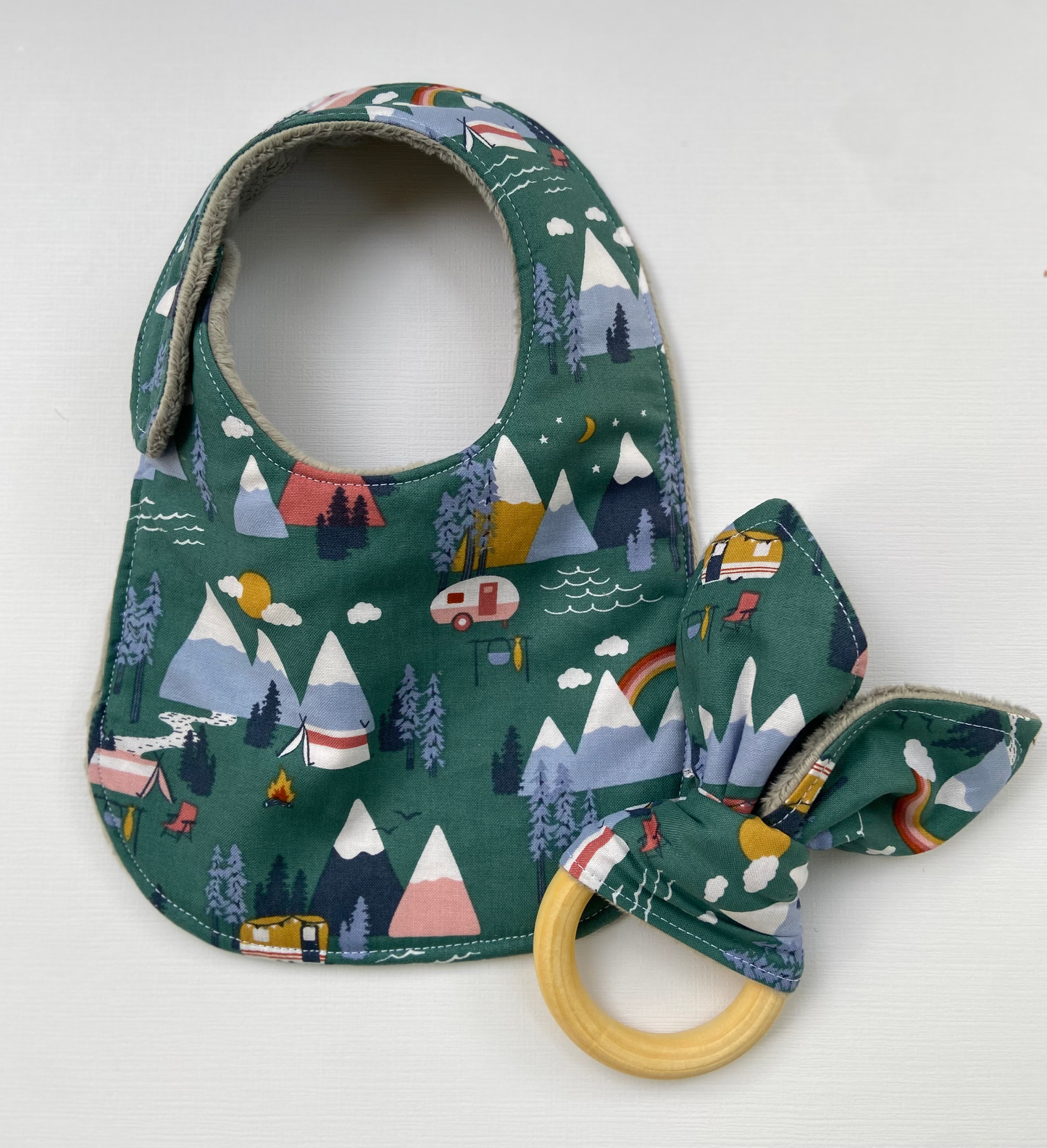 Campers Under the Rainbow bib