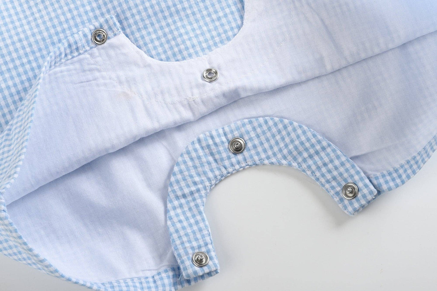 Gingham Bunny Smocked Shortalls