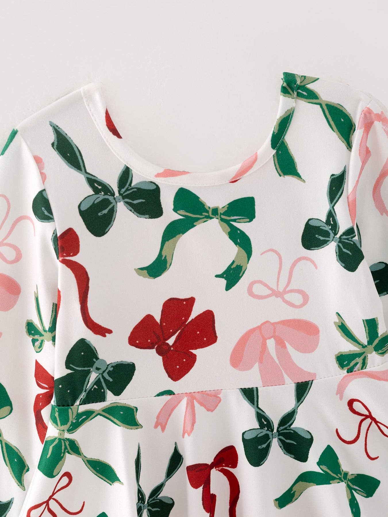 Girls Christmas Bow Dress