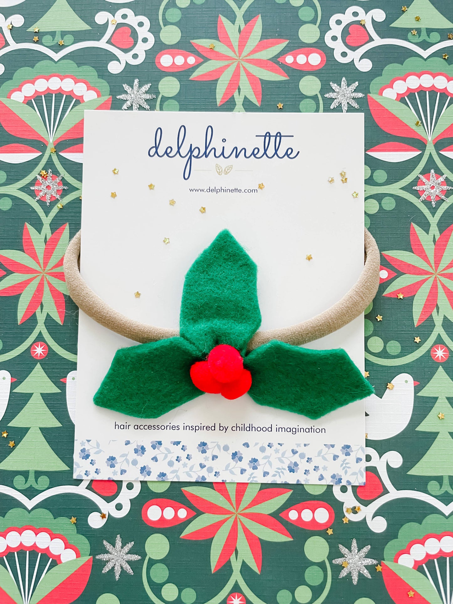 Christmas Holly Headband