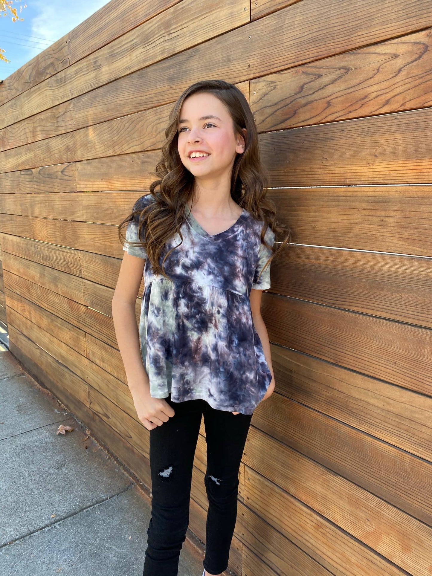 Tie Dye baby doll top - TWEEN GIRLS