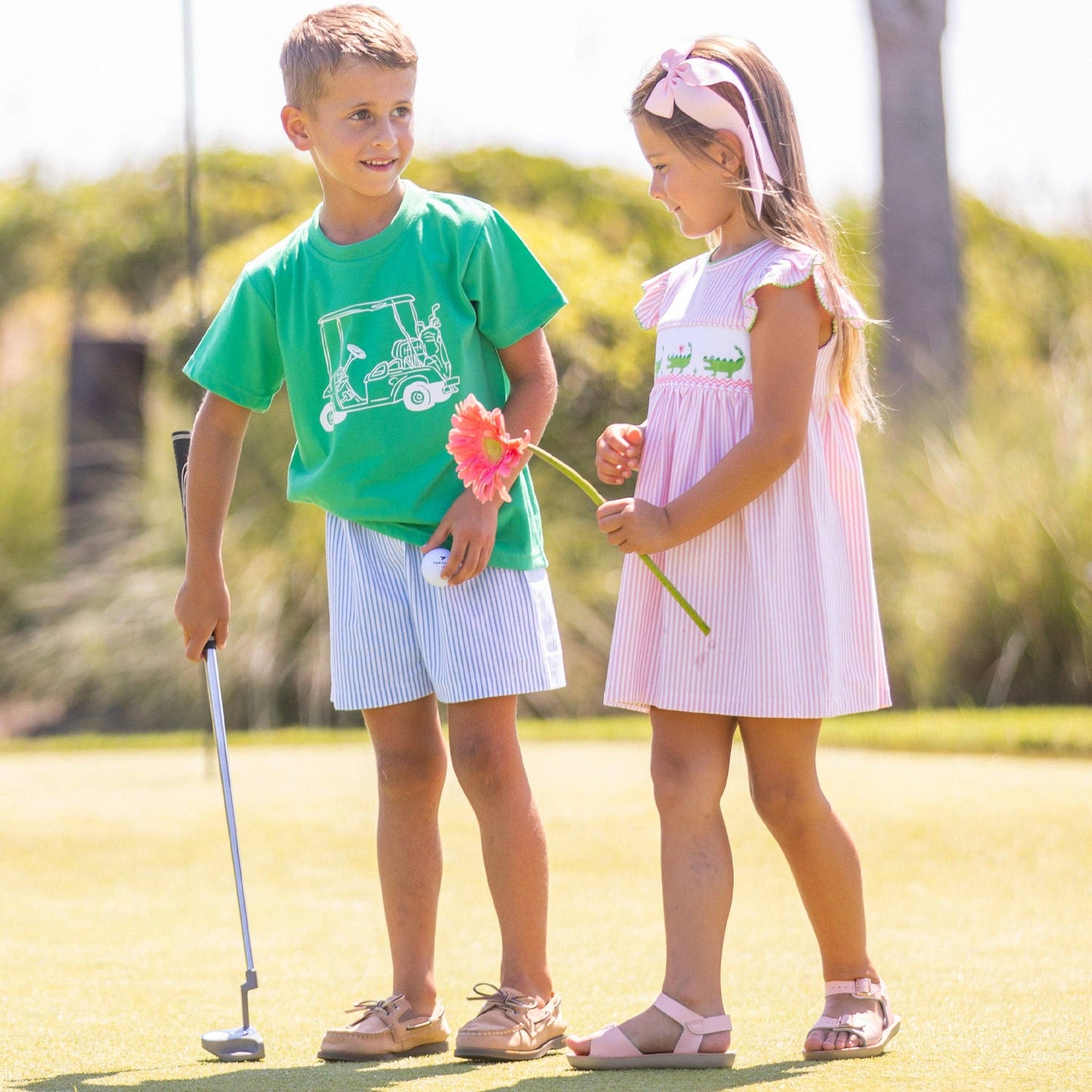 Kiawah Blue Stripe Shorts