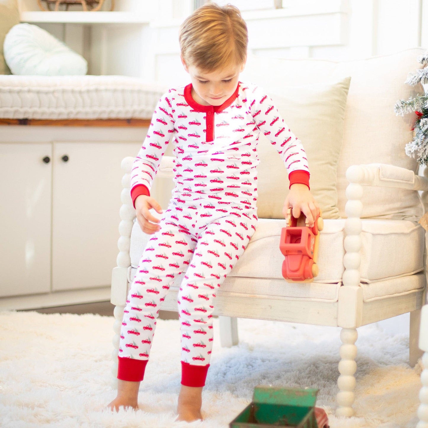 Christmas Trucks Pima Loungewear
