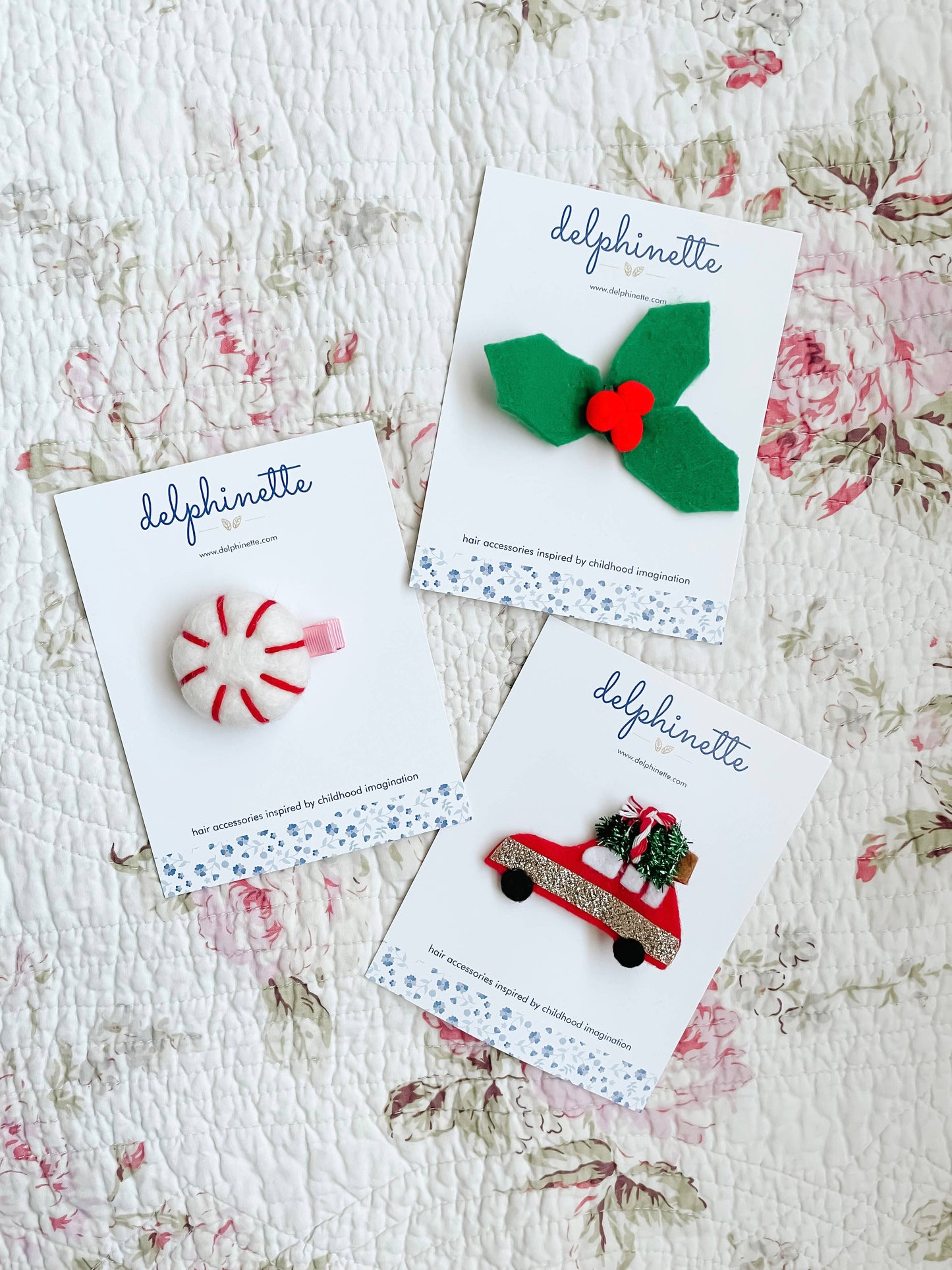 Christmas Holly Hair Clip