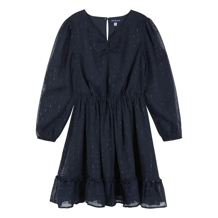 Starry Elegance Lurex Dress- Tween!
