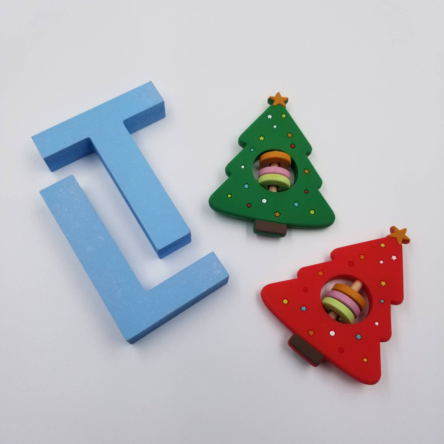Christmas Tree Teething Rattle