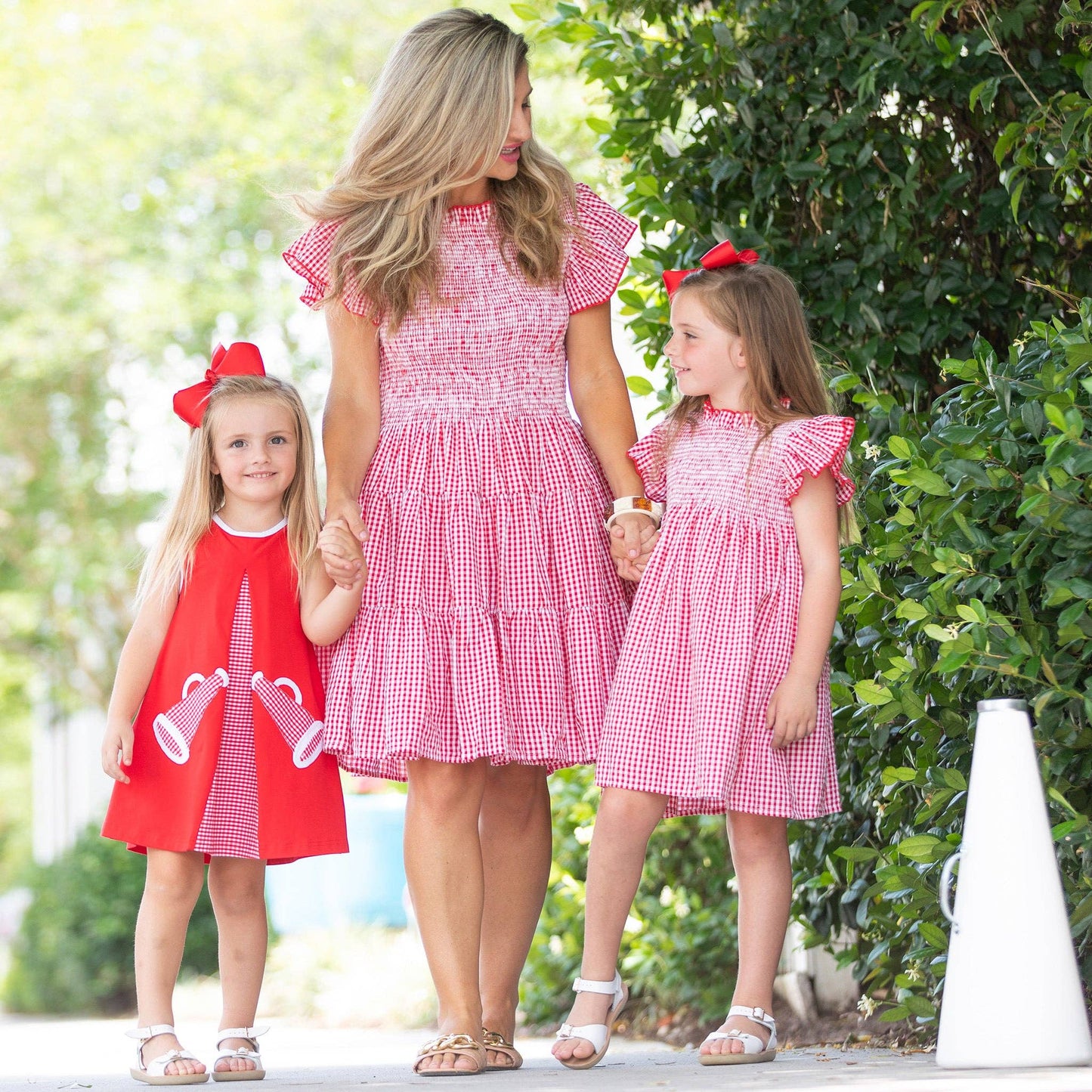 Gameday Girls Dress - Red Check