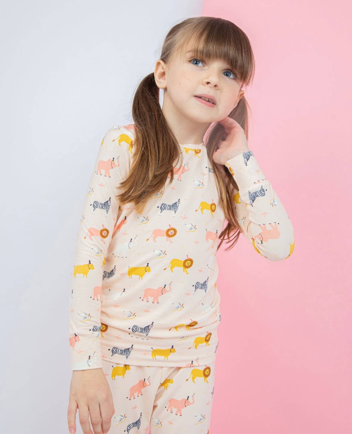 Kids Modal Bamboo Pajamas - Party Animals