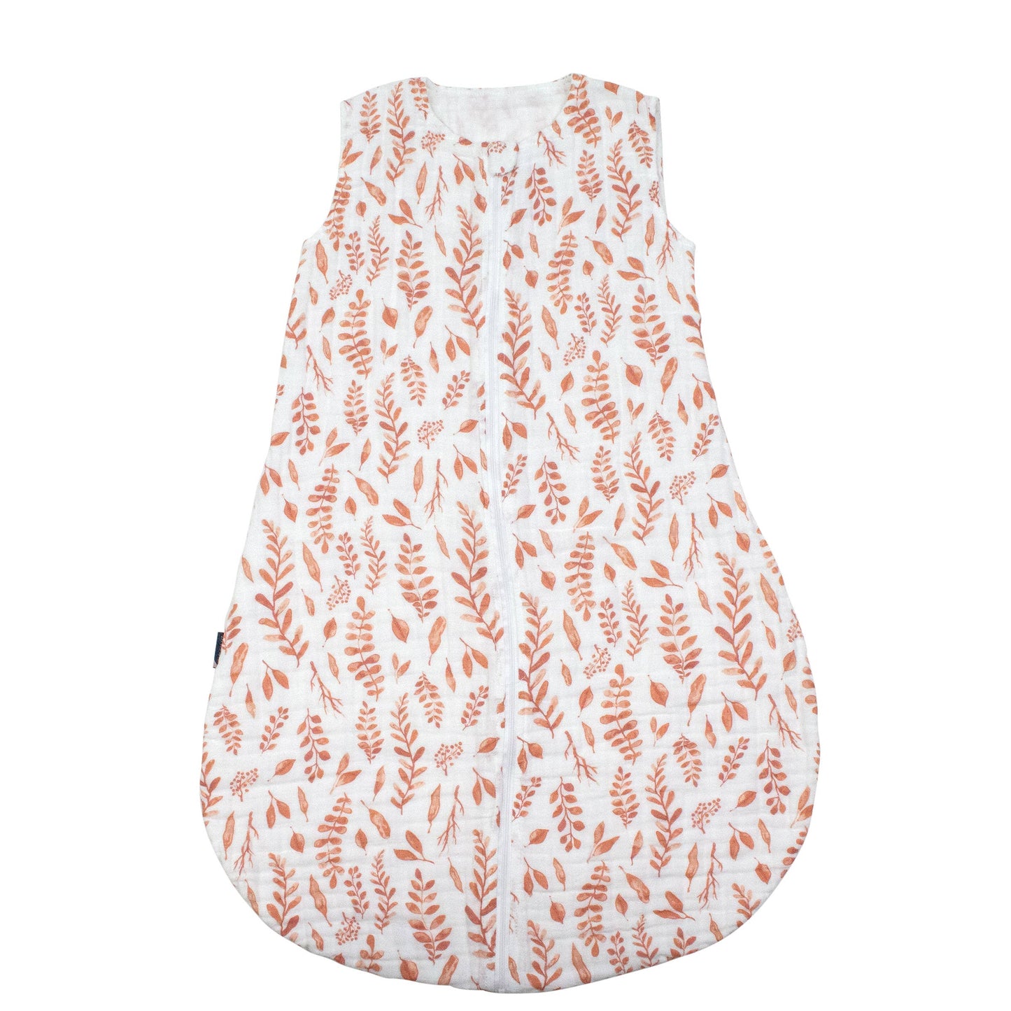 Pink Leaves Muslin Sleep Sack12-24 Months