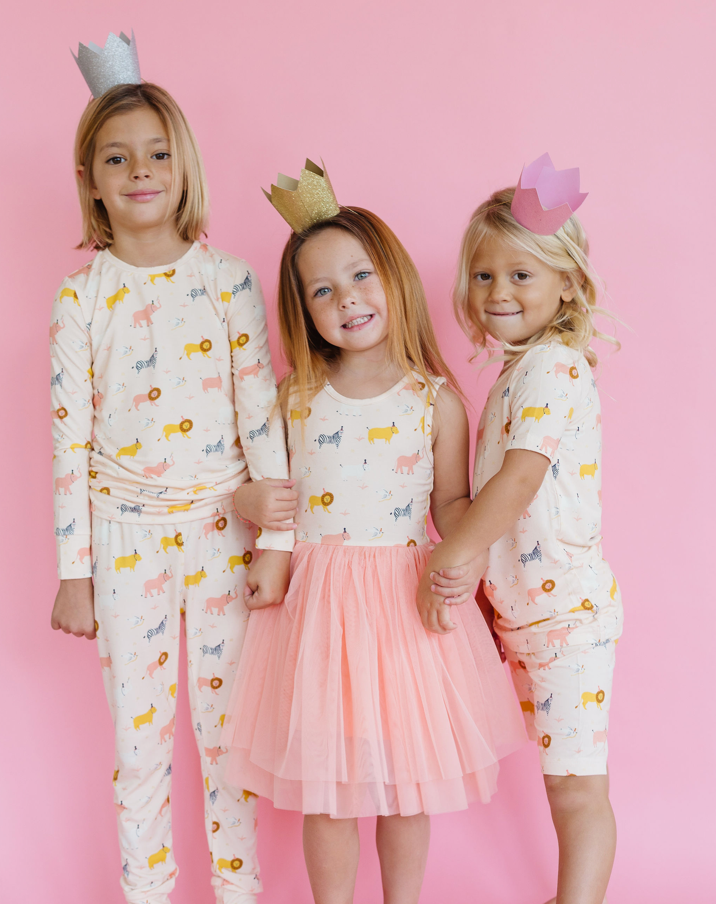 Kids Modal Bamboo Pajamas - Party Animals