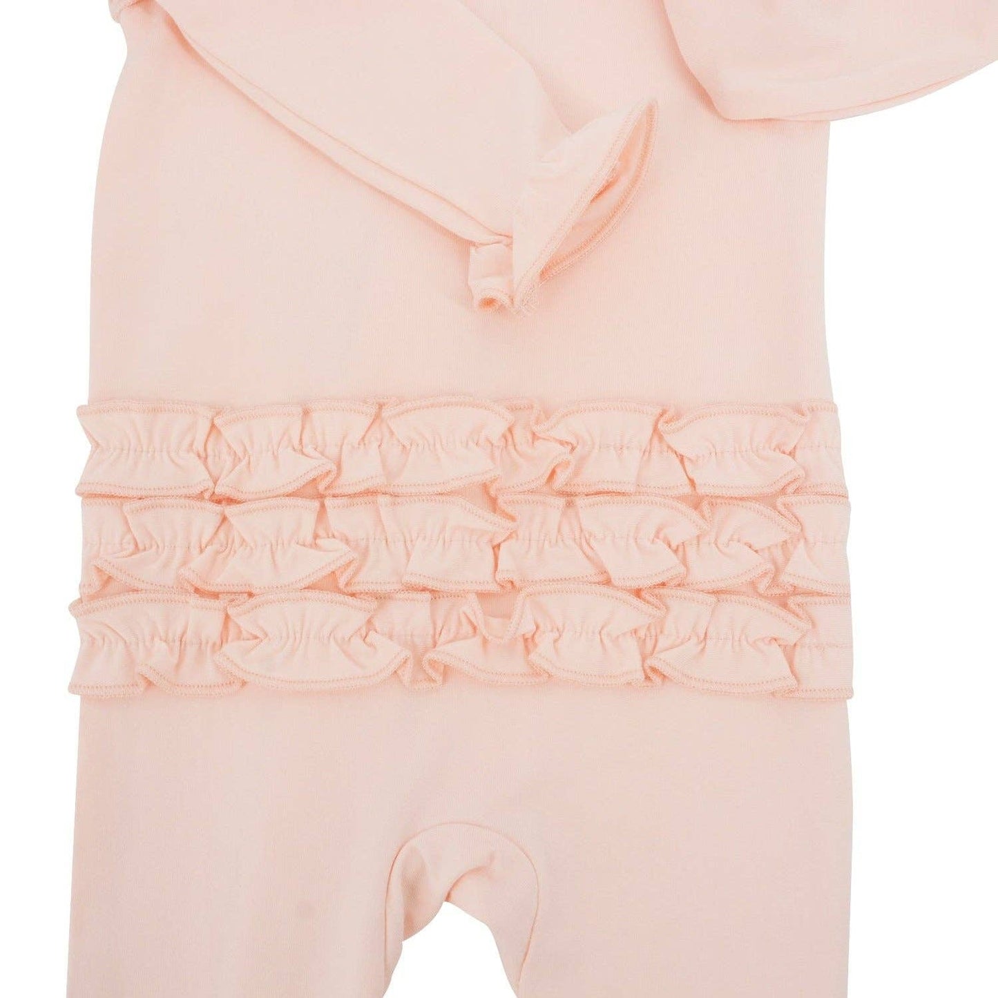 Ruffle Footie - Perfect Pink