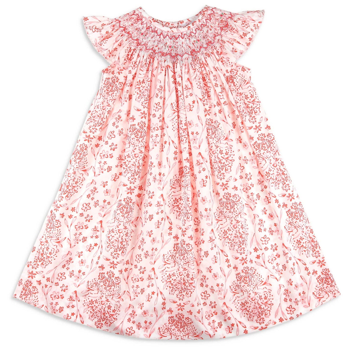 Girls Bishop Dress - Easter Toile