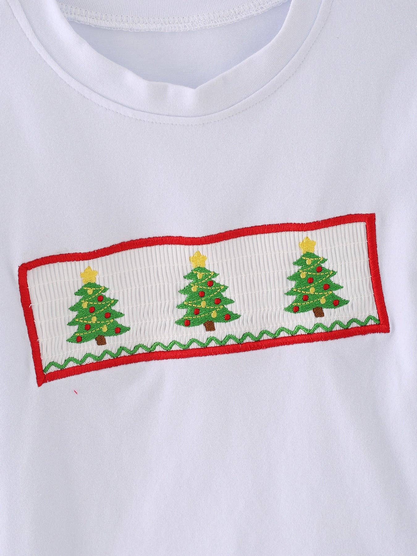 Christmas Tree Smocking Outfit