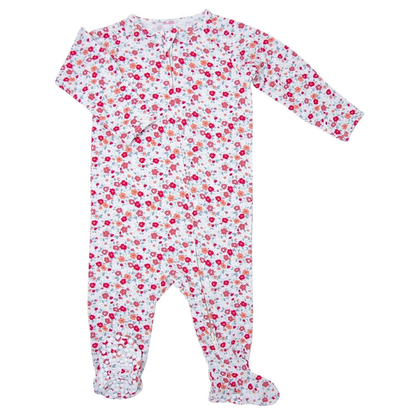 Zipper Footie - Floral
