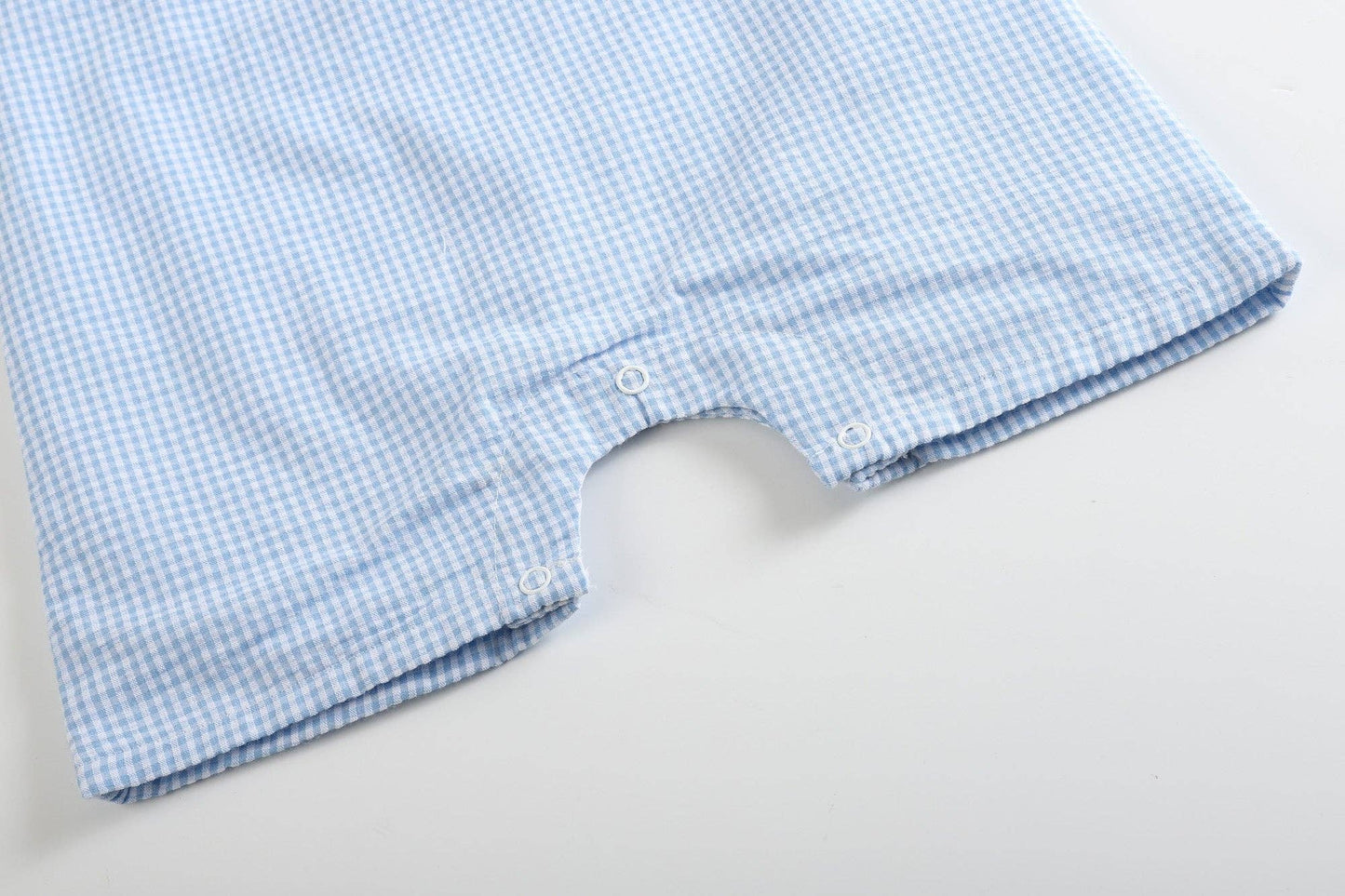 Gingham Bunny Smocked Shortalls