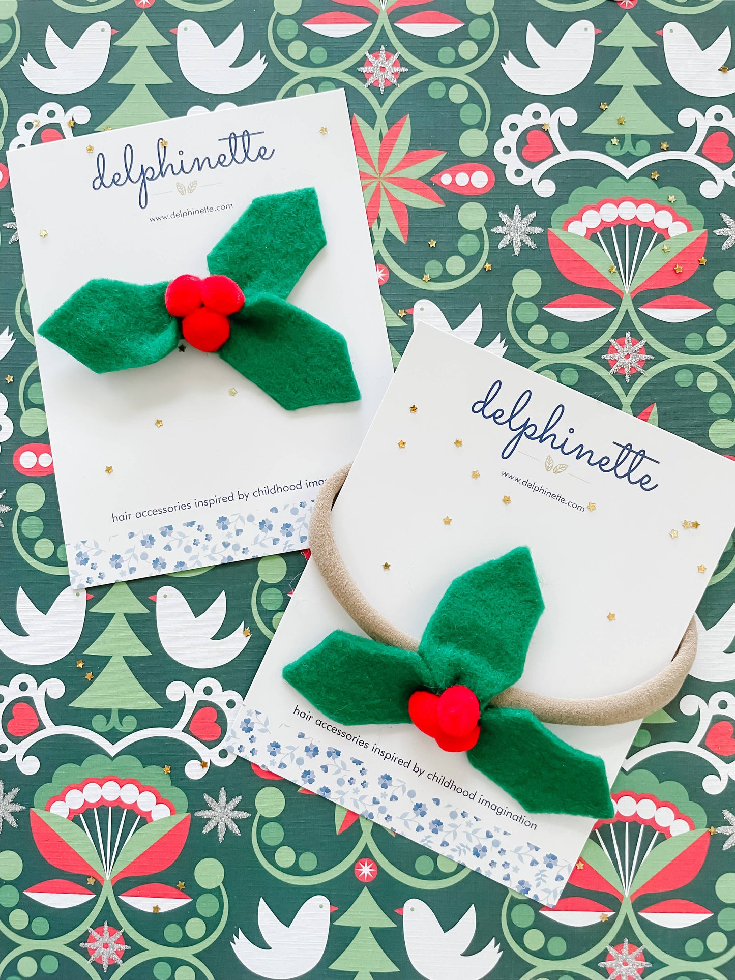 Christmas Holly Headband