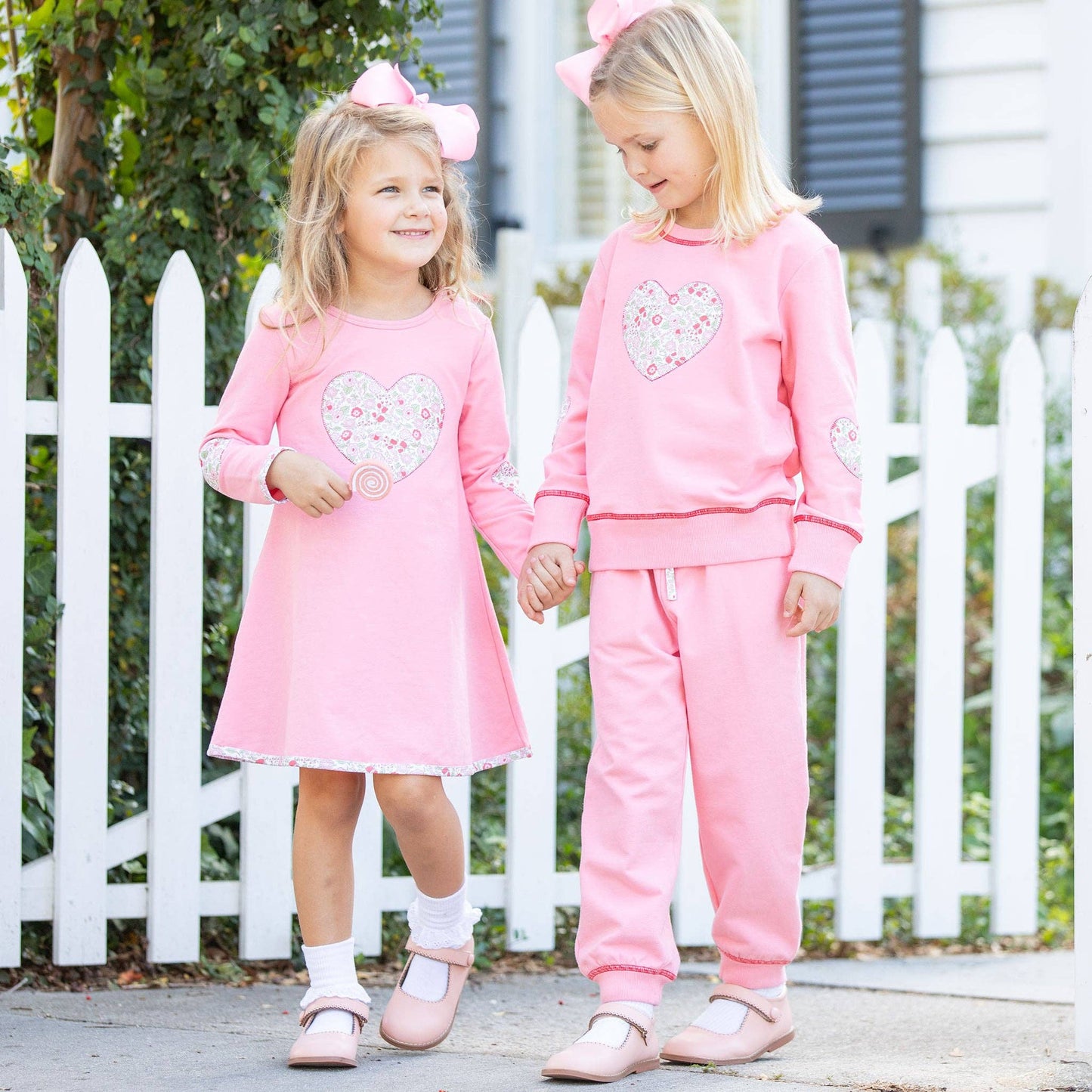 Sweatshirt Dress - Hearts