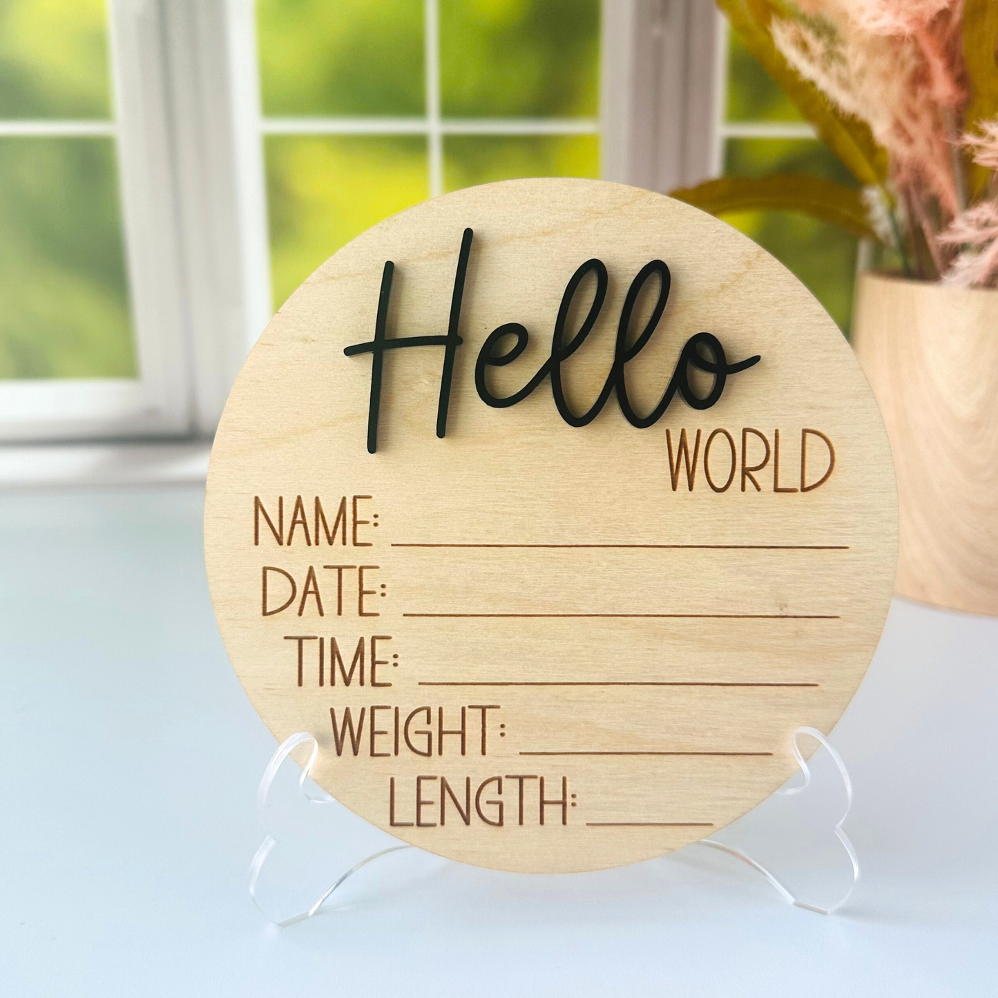 Hello World Birth Announcement
