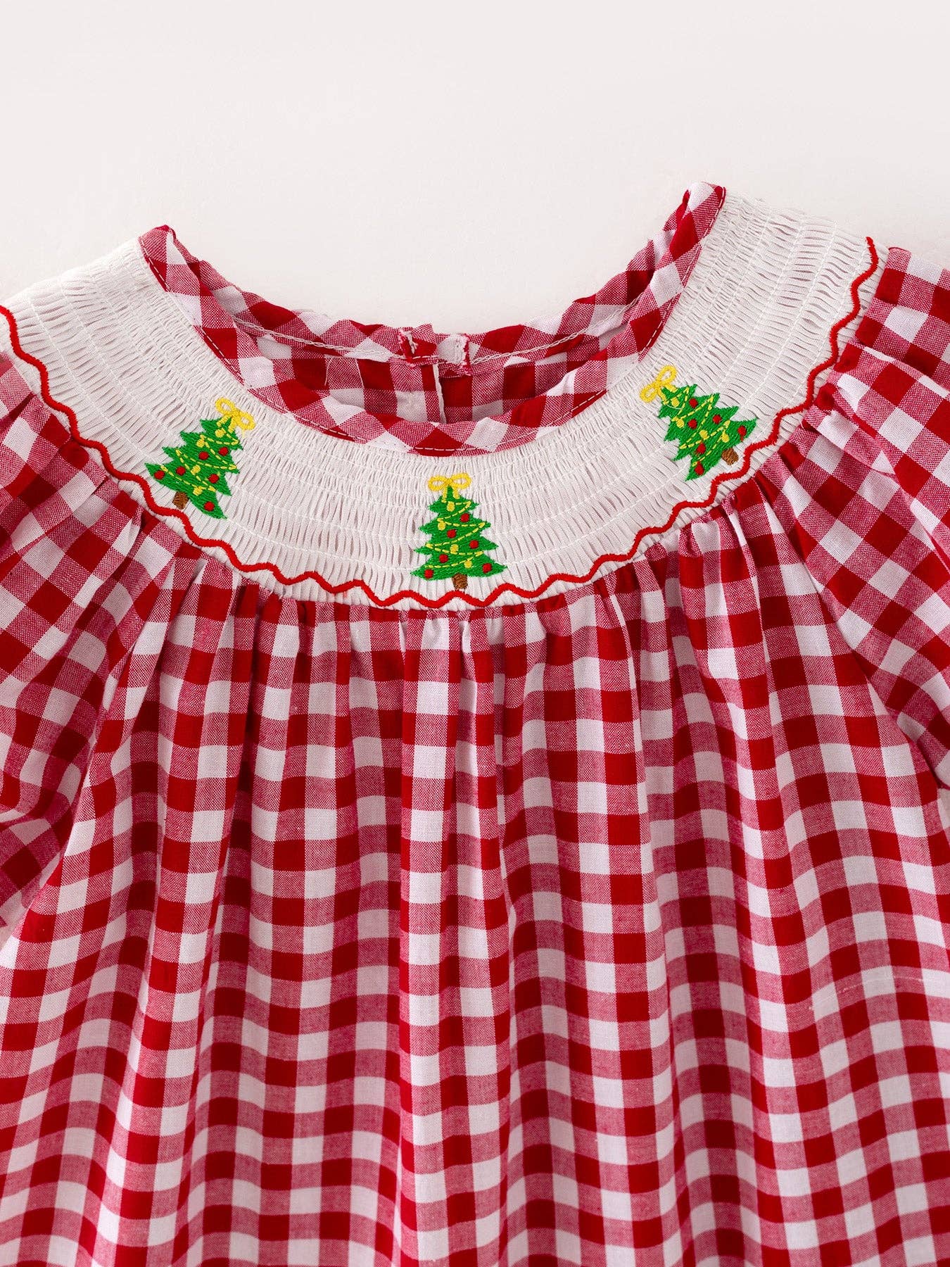 Christmas Tree Smocking Dress