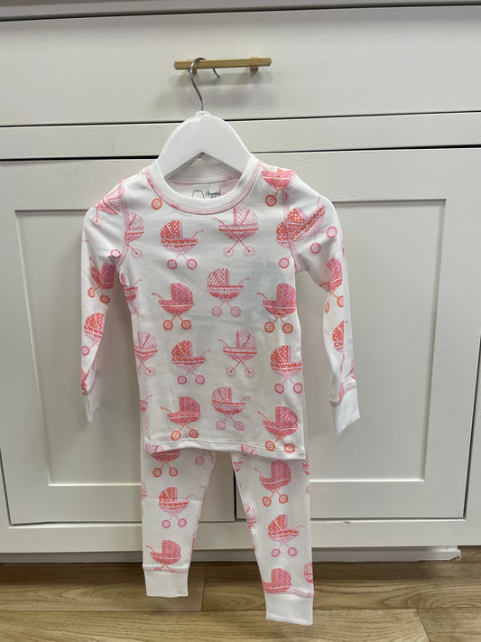Heyward House 2 Piece Pajama Pink Pram