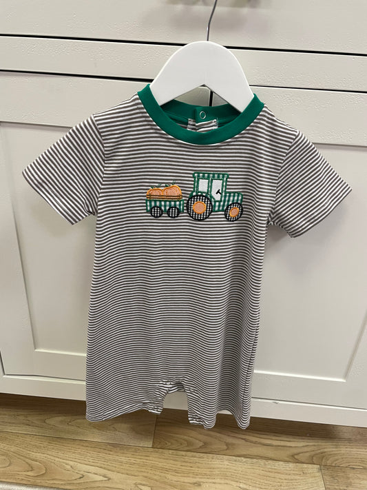 Tractor Pumpkin Romper