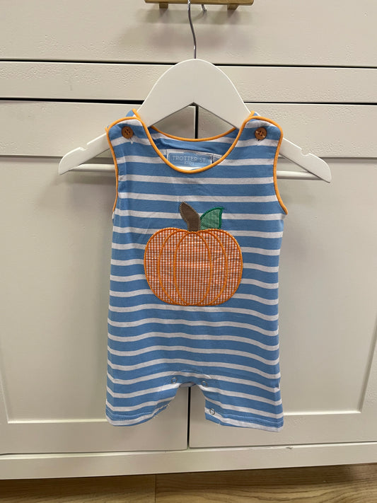 Trotter Street Kids Pumpkin Appliqué Jon-Jon