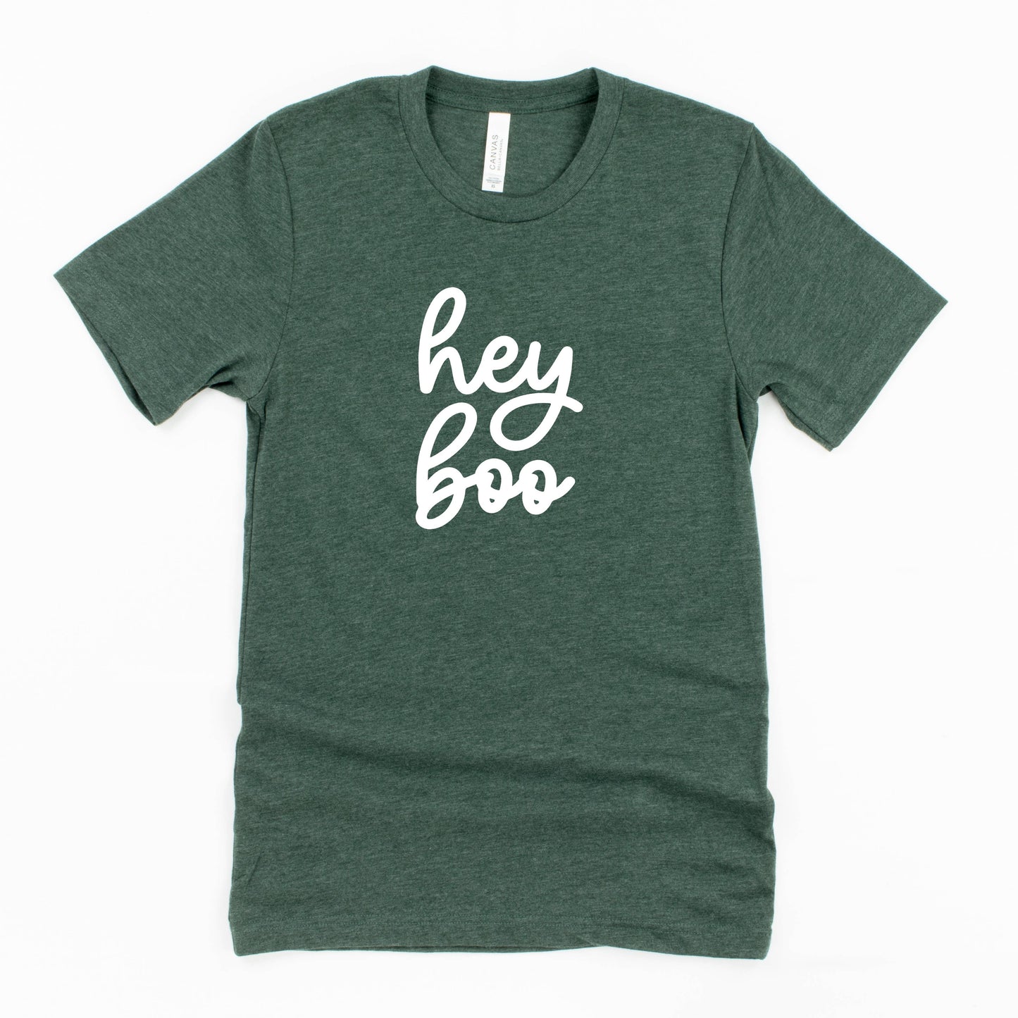Hey Boo Cursive | Fall | Youth Short Sleeve Crew Neck