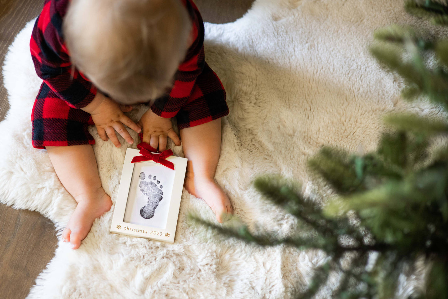Baby's Print Christmas Ornament Kit with Clean-Touch Ink Pad