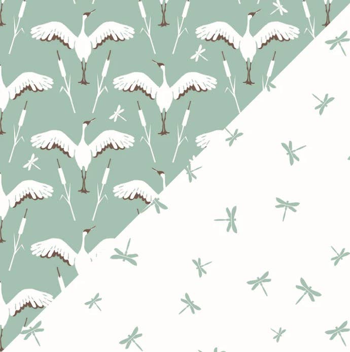 Crane + Dragonfly Oh-So-Soft Muslin Burp Cloths Set