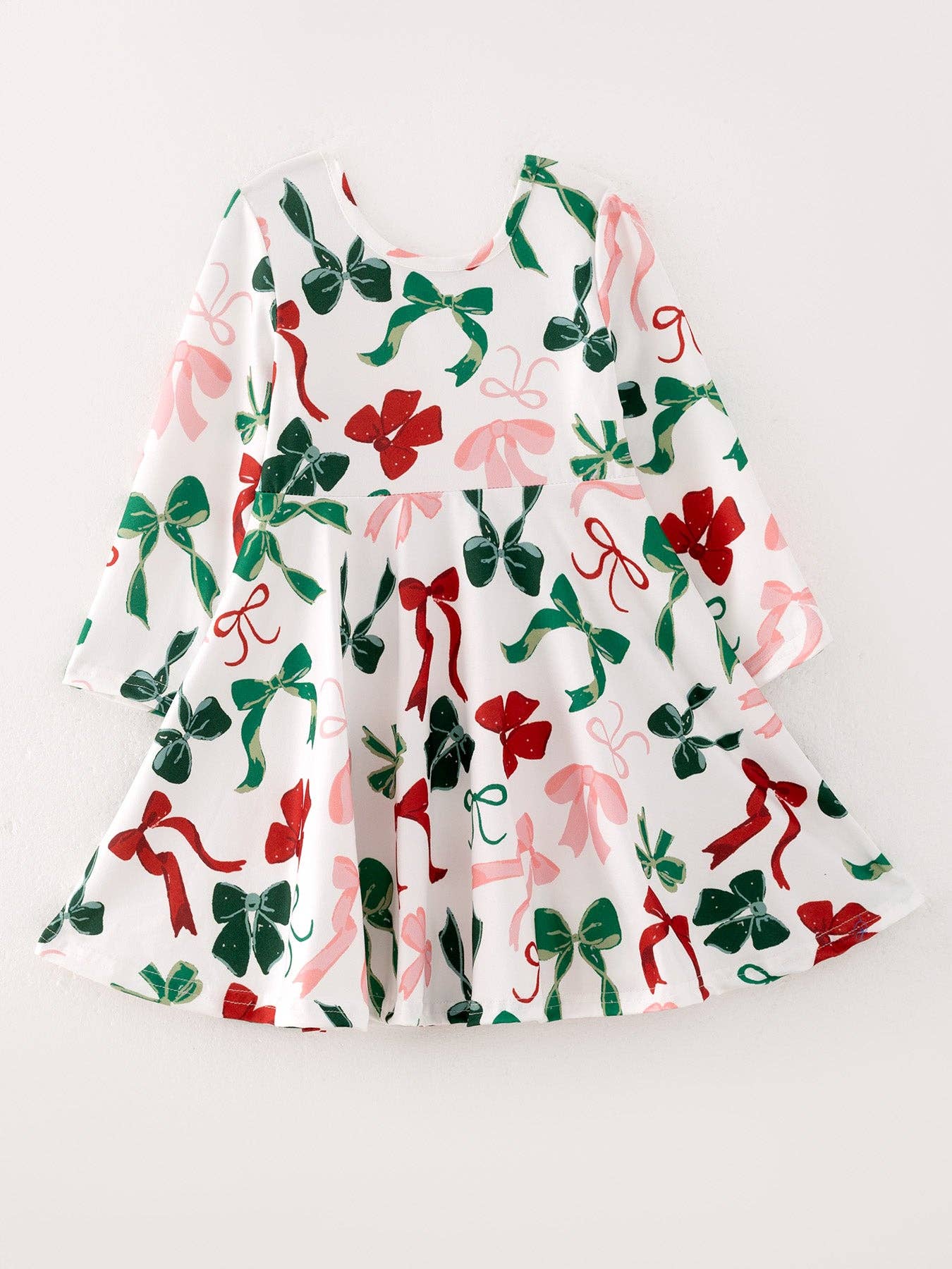 Girls Christmas Bow Dress