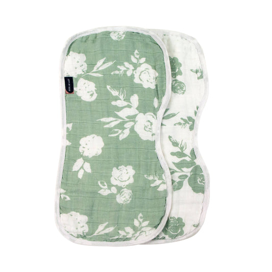 Modern Floral Classic Muslin Burp Cloths