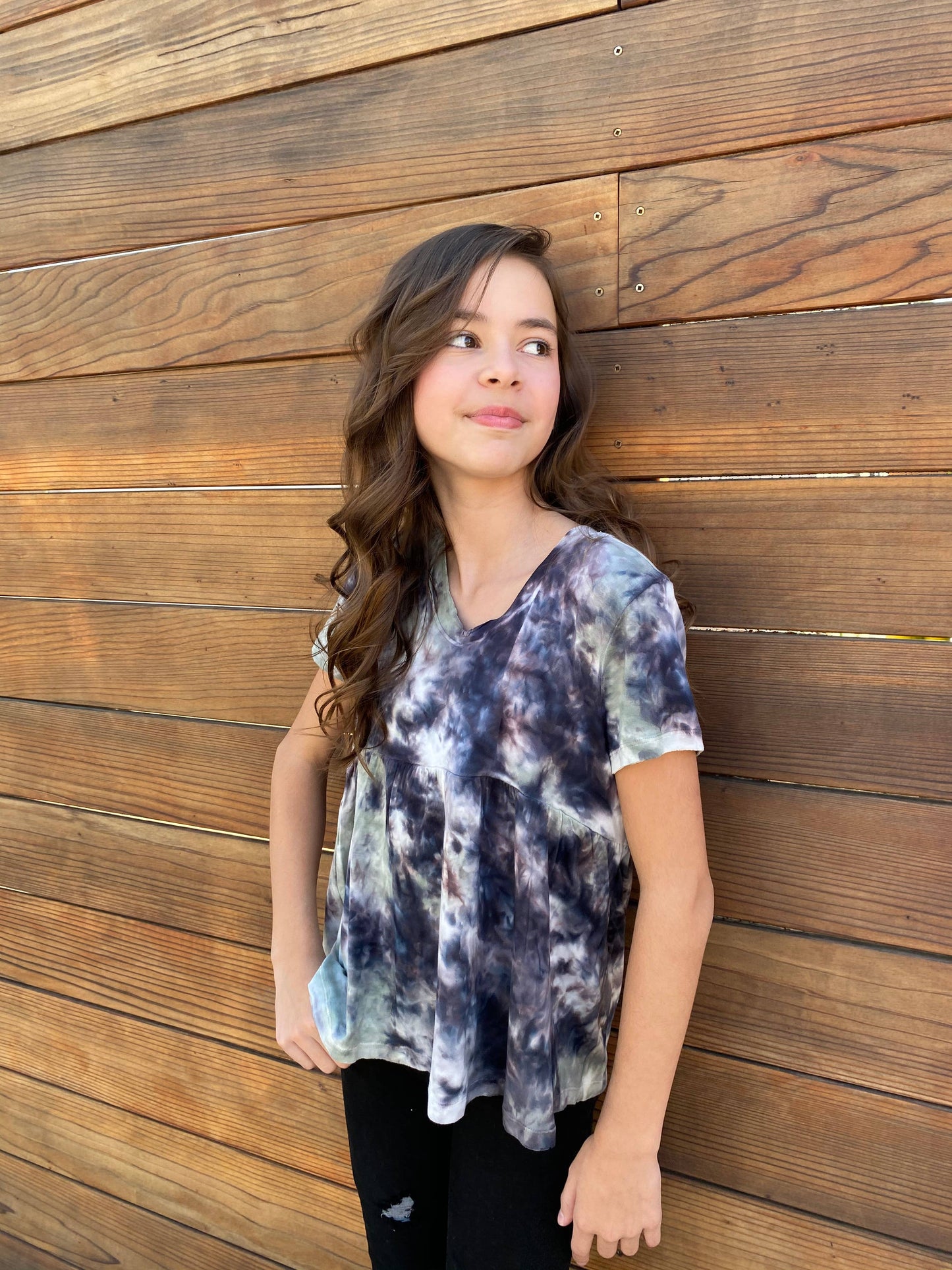 Tie Dye baby doll top - TWEEN GIRLS