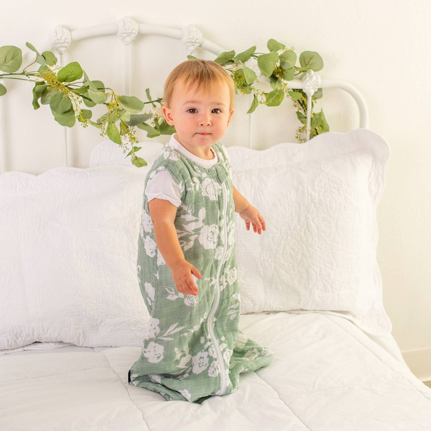 Vintage Floral  Muslin Sleep Sack- 12-24 Months