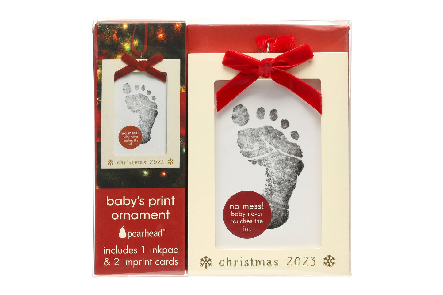 Baby's Print Christmas Ornament Kit with Clean-Touch Ink Pad