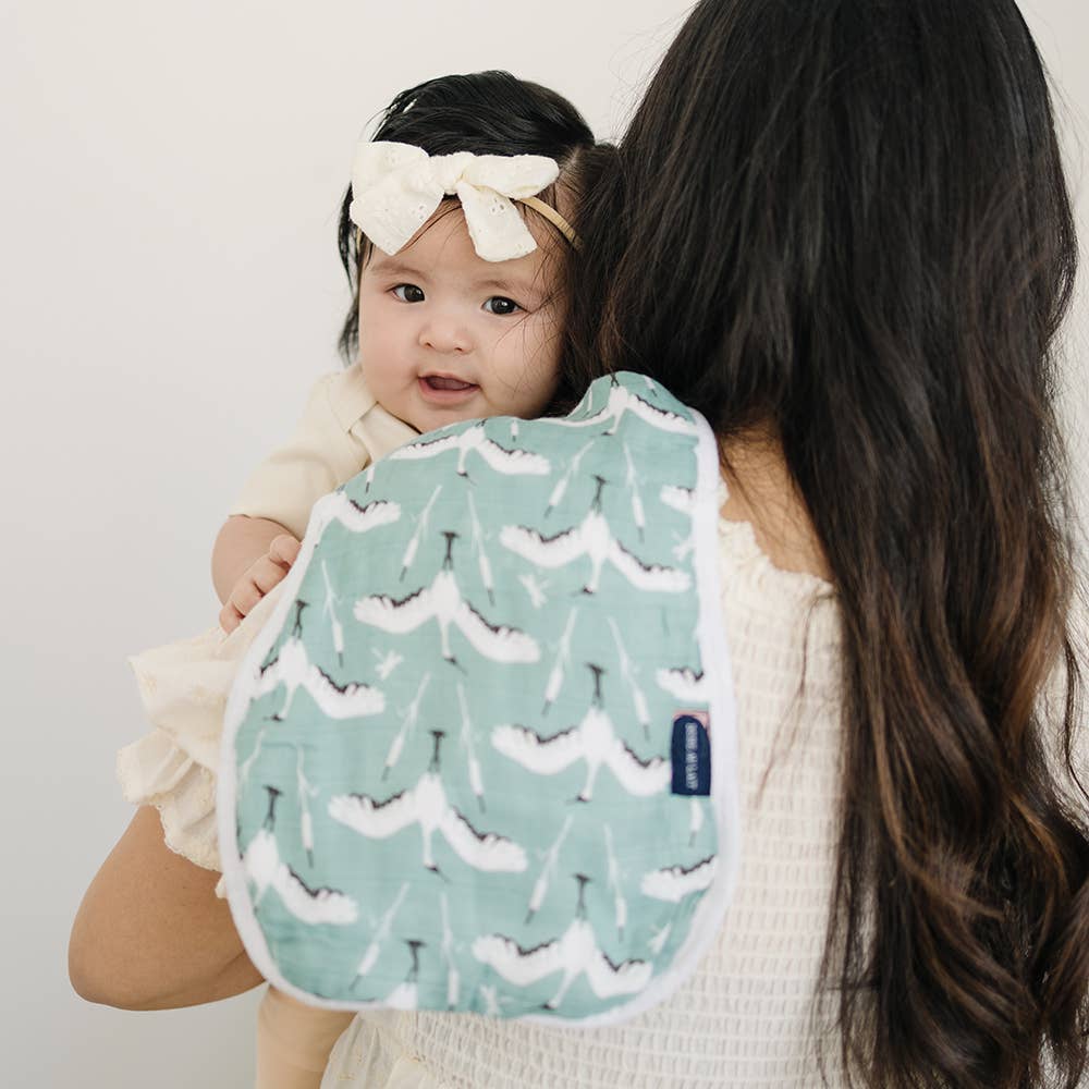 Crane + Dragonfly Oh-So-Soft Muslin Burp Cloths Set
