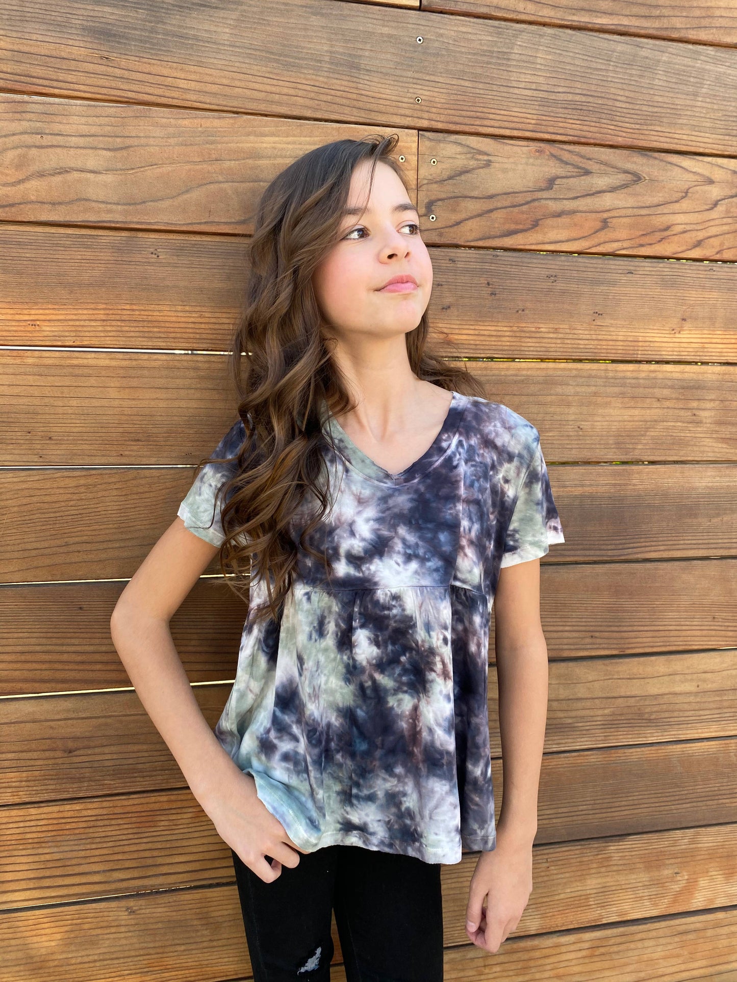 Tie Dye baby doll top - TWEEN GIRLS
