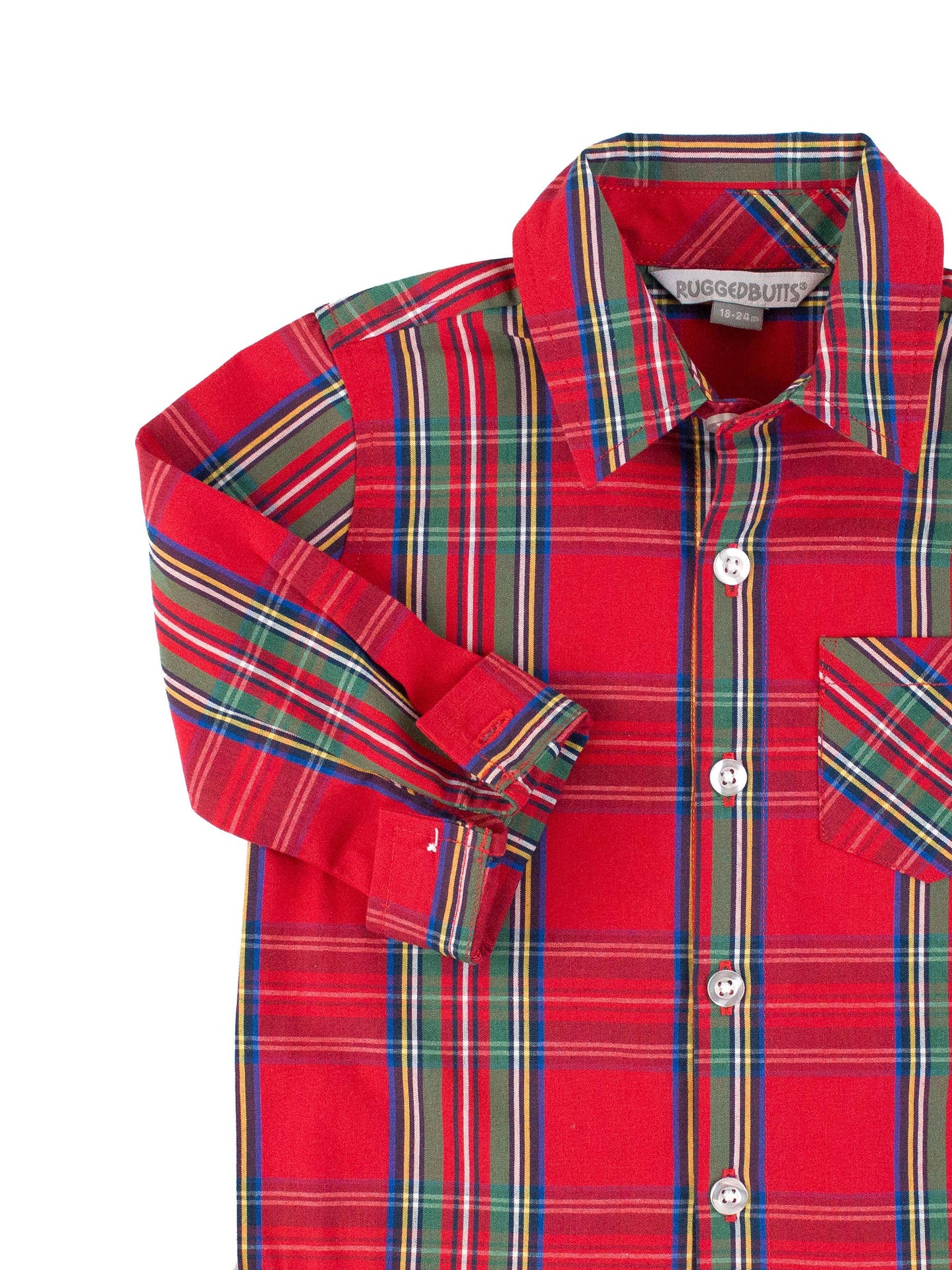 Boys Plaid Button Down