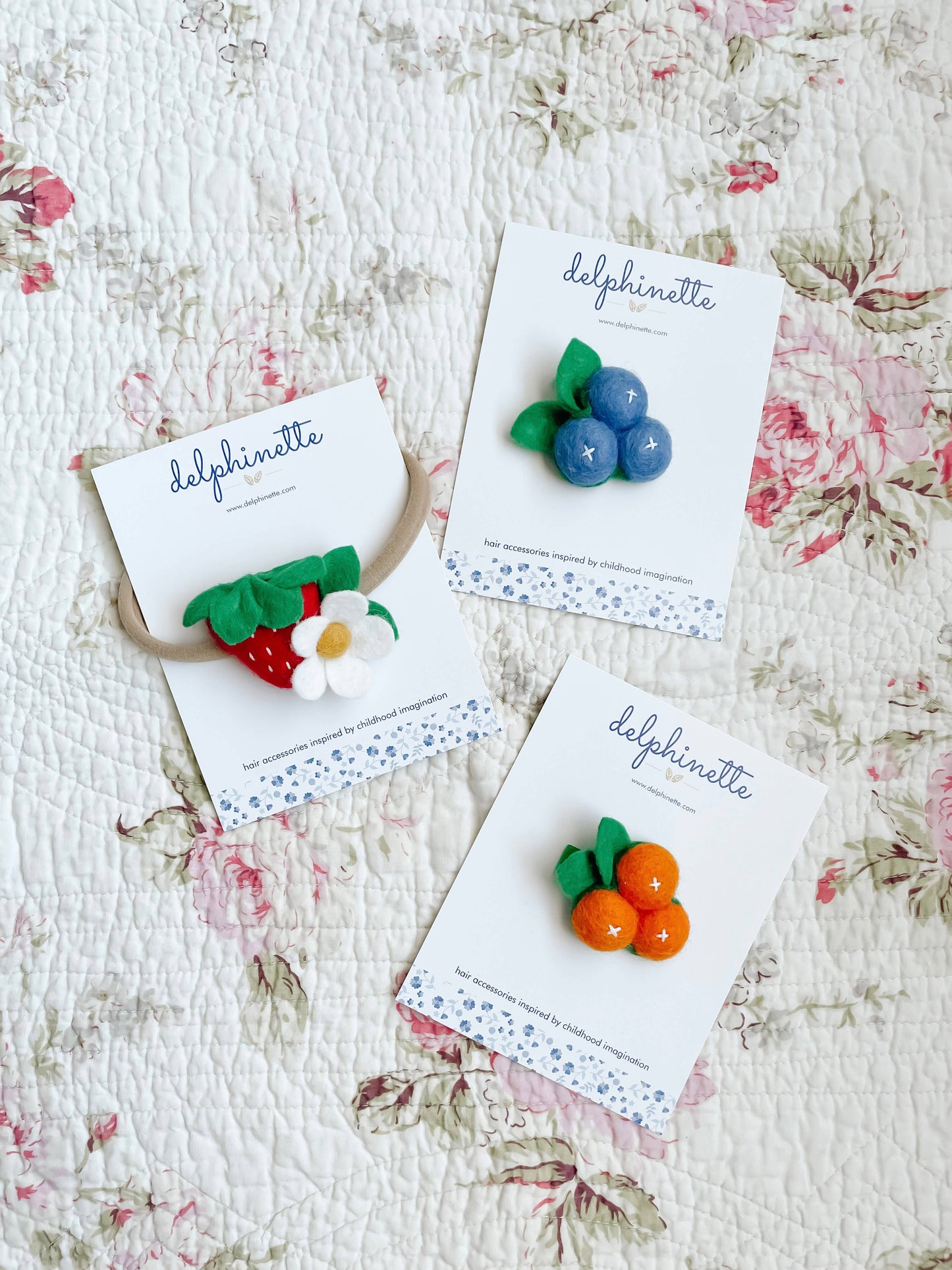 Strawberry and Daisy Baby Headband