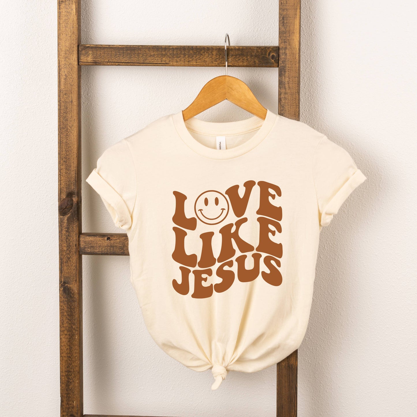 Love Like Jesus Smiley Face | Youth Short Sleeve Tee
