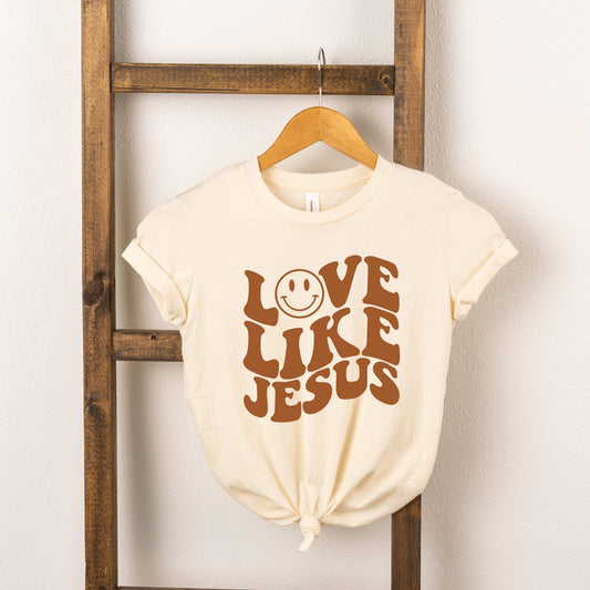 Love Like Jesus Smiley Face | Youth Short Sleeve Tee