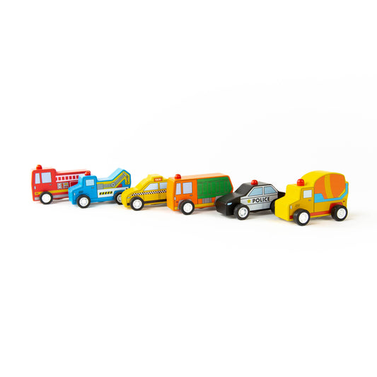 Pull Back Around Town Cars Refill - Set of 24