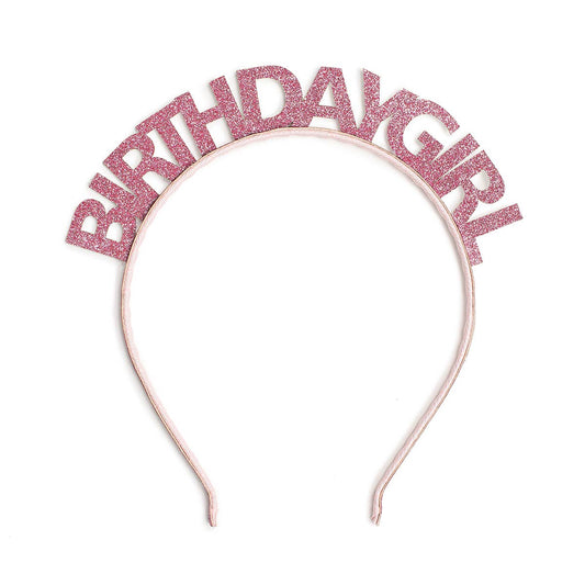 Pink Birthday Girl Headband - Kids Birthday Headband