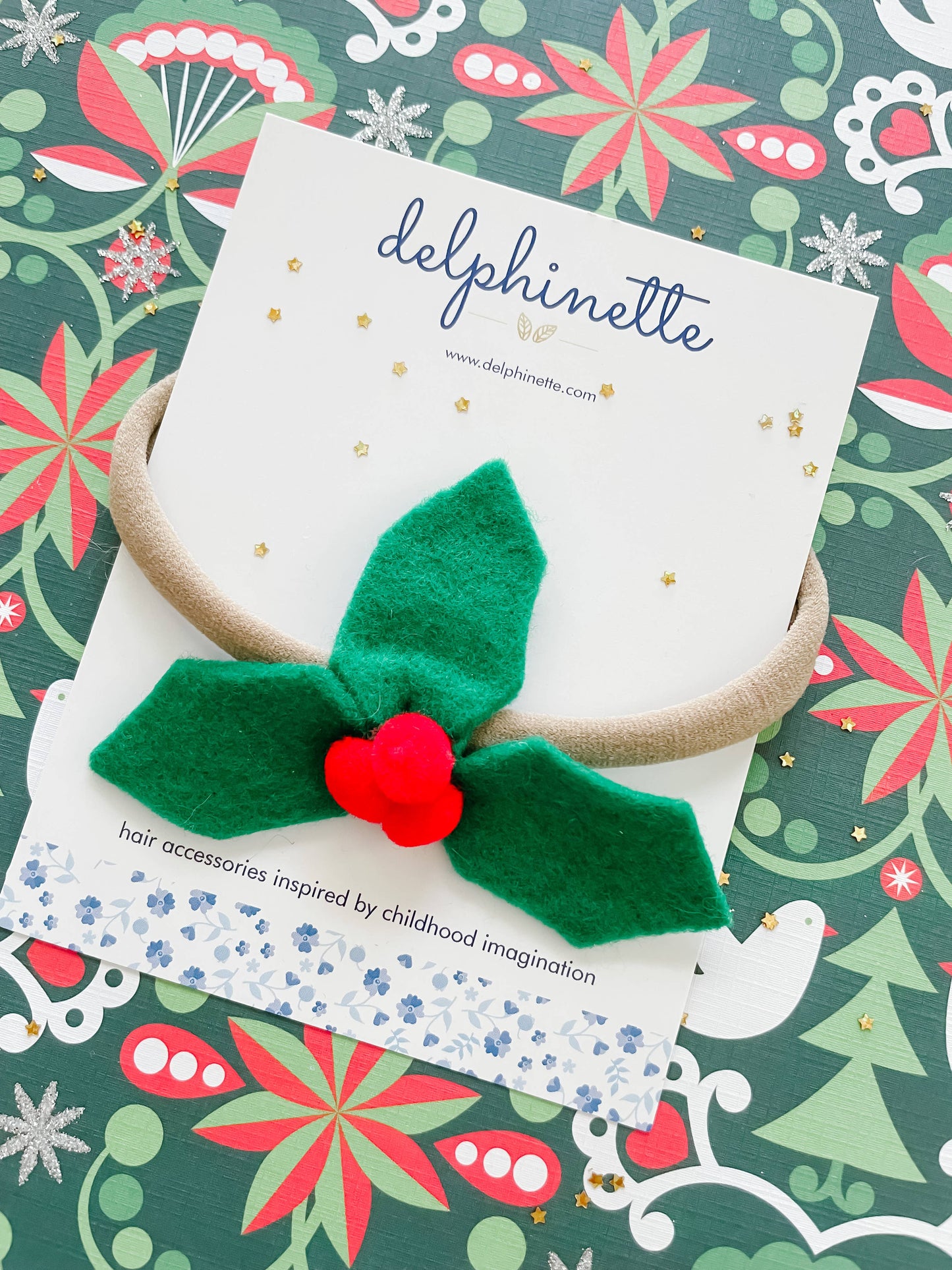 Christmas Holly Headband