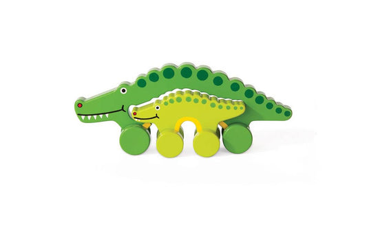Alligator Big & Little Wooden Roller