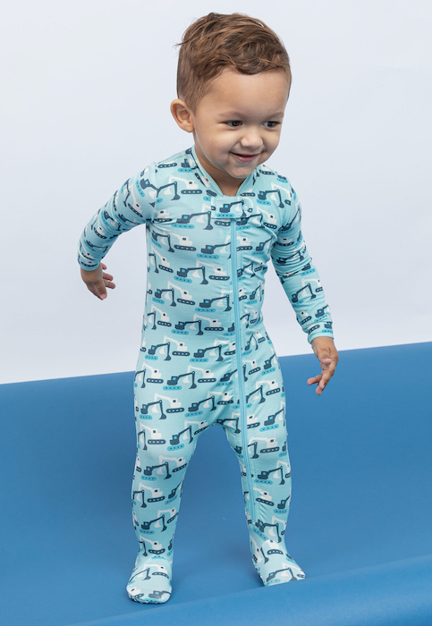 Baby Modal Bamboo Sleeper - Diggin' It Construction