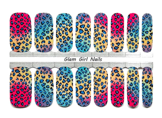 Leopard Party Nail Wraps