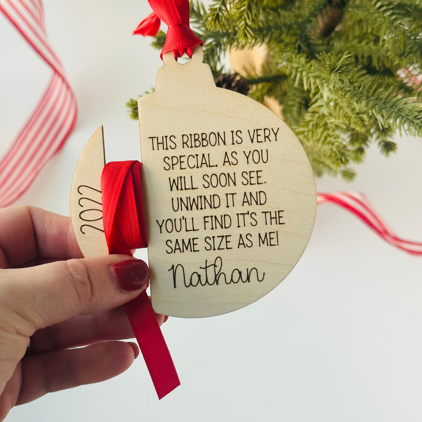 Keepsake Height Ornament, Christmas Growth Ornament